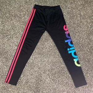 Adidas girls leggings size 7/8 EUC